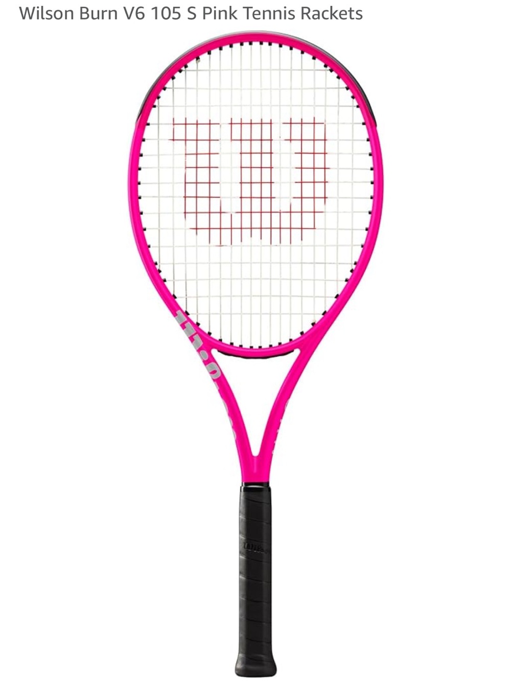NEW in box Wilson Burn V6 105 S Pink Tennis Racket 2- 4 1/4”